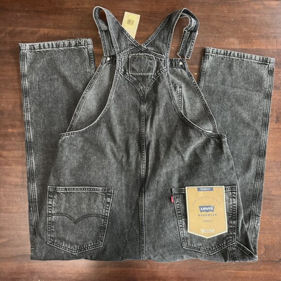 Levis Mens Workwear Overalls Dark Wash Black Size XXL NWT - Picture 8 of 10